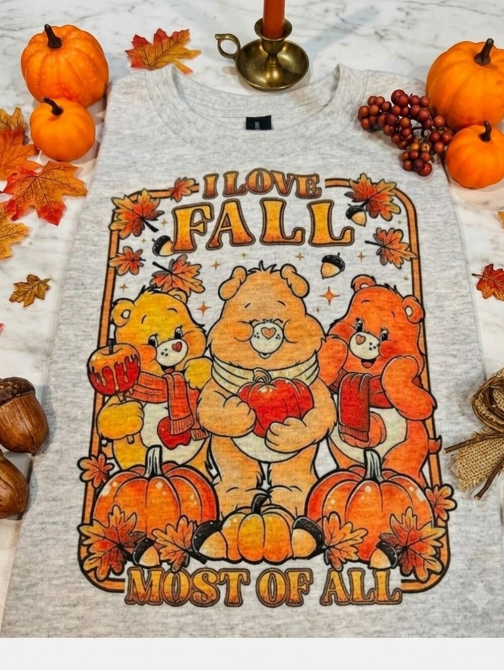 Fall shirt I love fall care bears carebear cute popular trendy
